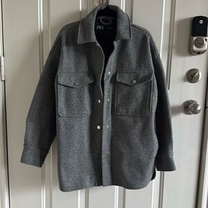 Gray women’s oversized jacket